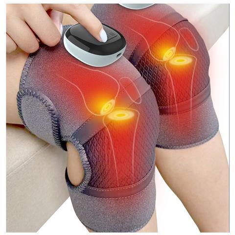 Massaggiatore Per Ginocchio Riscaldato Senza Fili Con Vibrazione E Terapia Del Calore Per Sollievo Dal Dolore Articolare - Foto 2