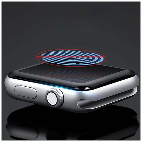 Protezione Schermo Per Watch Serie 7 / 8 In Vetro Temperato Asahi 3d Durezza 9h, Trasparente - Foto 5