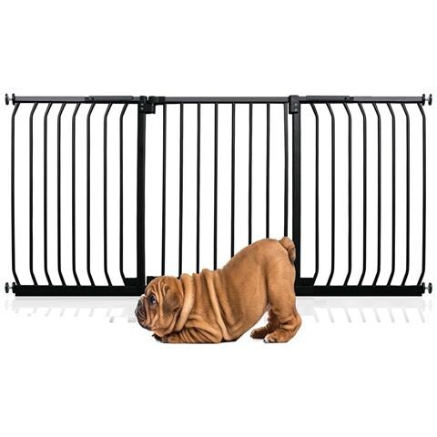 Bettacare Cancelletto Per Cani Elite Con Montaggio A Pressione, 179cm - 188cm, Nero Opaco - Foto 1