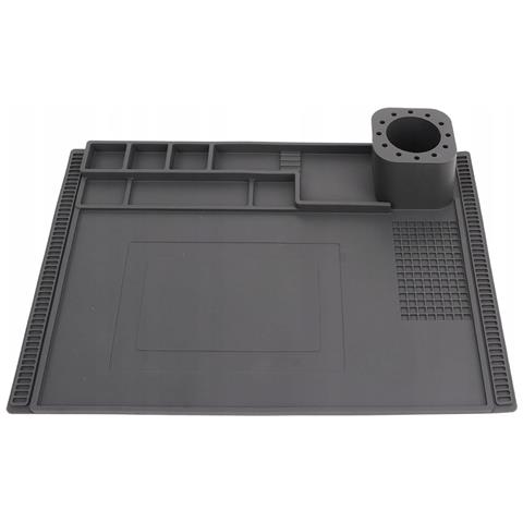 Mata Antistatica In Silicone Fixzone Prosilica Esd 40x30 - Resistenza 500°c | 120 Scomparti | Per Riparazioni Elettroniche - Foto 1