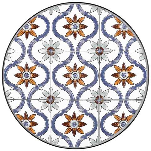 Set 3 Pezzi Mosaico E Staffa In Ferro Battuto Bianco D30x68h-d25x57h-d - Foto 7