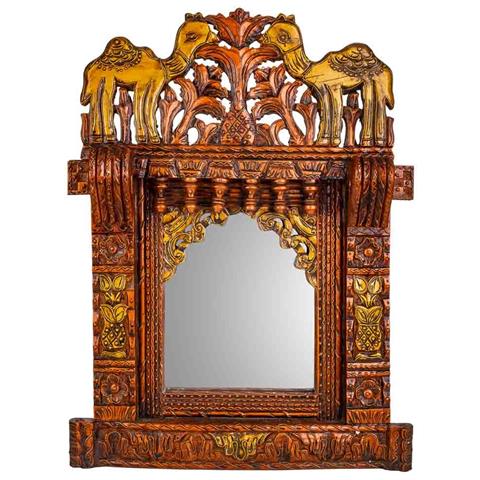 Specchio In Legno 51x68x10h - Foto 2