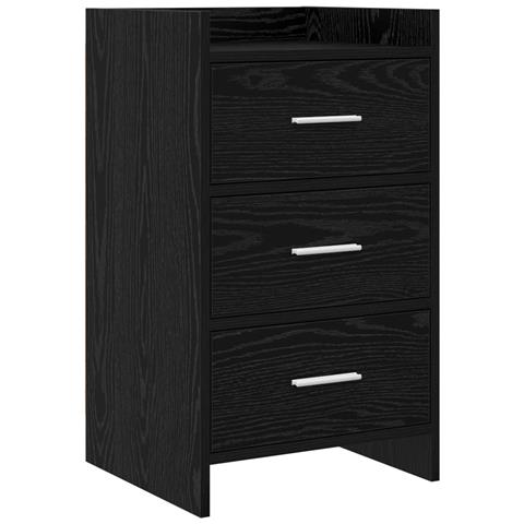 Comodini Rovere Nero 40 x 36 x 70 cm Legno ingegnerizzato - Foto 1