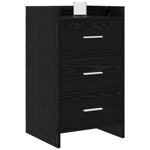 Comodini Rovere Nero 40 x 36 x 70 cm Legno ingegnerizzato - Foto 2