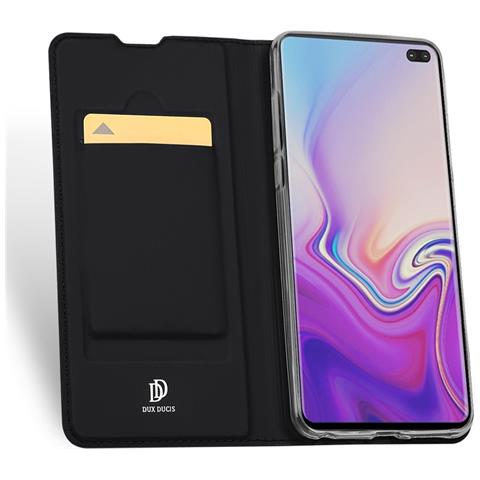 Soporte per Galaxy S10 Plus - Pelle /PU, Nero - Foto 4