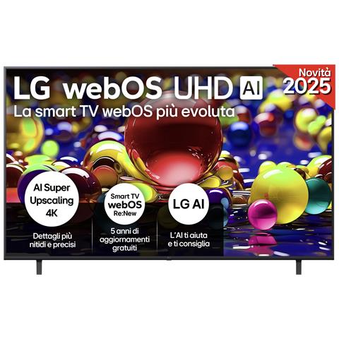 UHD AI 75UA74006LB TV webOS Serie UA74 75'' 4K, a7 Gen8, HDR10, 20W, 3 HDMI con Game Optimizer, Smart TV WebOS 2025 - Foto 1
