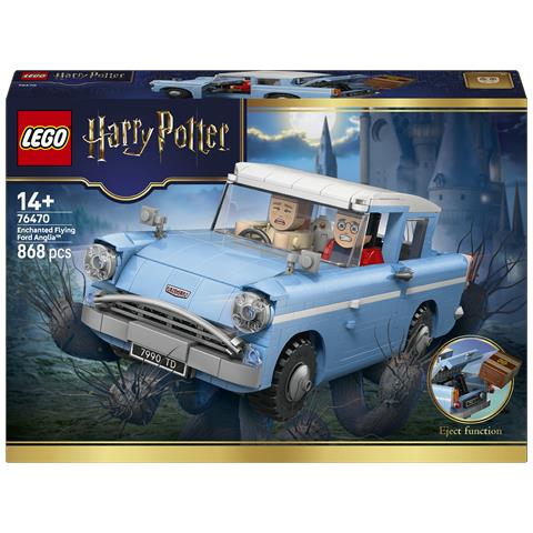 Harry Potter 76470 Ford Anglia Volante Incantata, Macchina Giocattolo con 3 Personaggi, Regalo per Bambine e Bambini 14+ - Foto 1