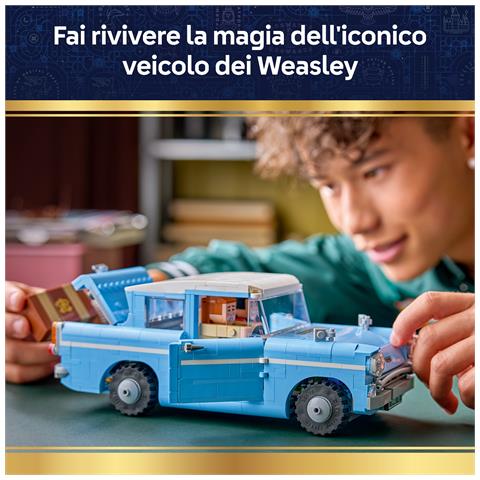 Harry Potter 76470 Ford Anglia Volante Incantata, Macchina Giocattolo con 3 Personaggi, Regalo per Bambine e Bambini 14+ - Foto 31