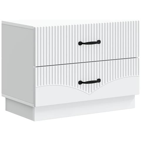 Armadio da Notte con cassetto Bianco 62 x 34,5 x 44,5 cm - Foto 1