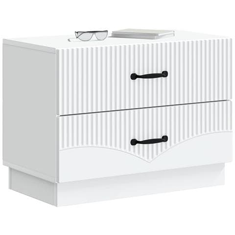 Armadio da Notte con cassetto Bianco 62 x 34,5 x 44,5 cm - Foto 2