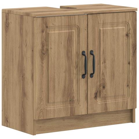 Armadio per Lavabo da Bagno UTRECHT Rovere Artigianale - Foto 1