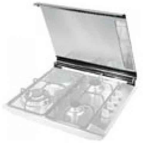 Coperchio Piano Cottura De Longhi 60cm Bianco - Cristallo Con Comandi Frontali - Foto 7