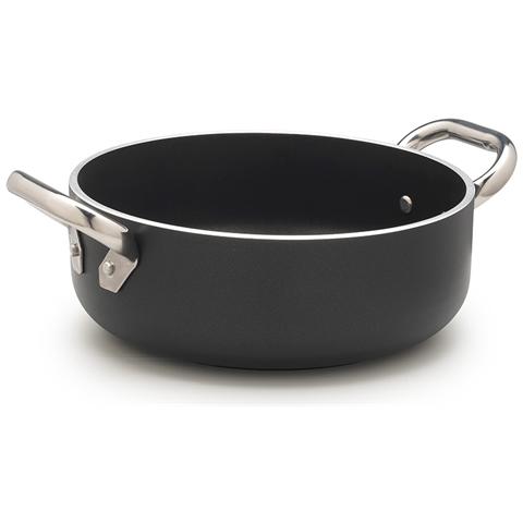 Casseruola 2 Maniglie ad Induzione Diametro 24 cm - Linea Al Black Induzione 5 mm - Foto 2