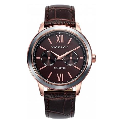 Reloj Viceré 40.991 43 In Acciaio In Pelle Uomo Ip Multifunzione Rosa - Foto 1