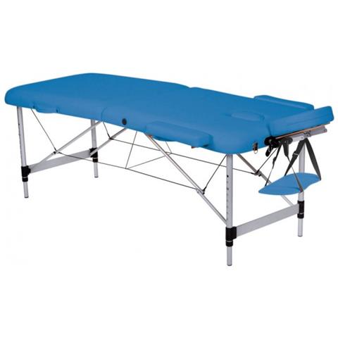 LETTINO DA MASSAGGIO IN ALLUMINIO A 2 SEZIONI - blu - Foto 1
