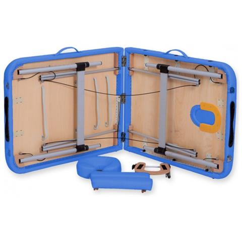 LETTINO DA MASSAGGIO IN ALLUMINIO A 2 SEZIONI - blu - Foto 2