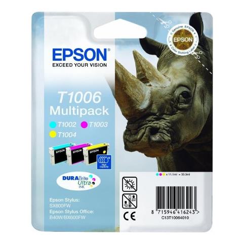 Multipack T1006 Originale Stylus Sx 510w 600fw 610fw Bx310fn Bx600fw Bx610fw B40w B1100 T1002 + T1003 + T1004 - Foto 1