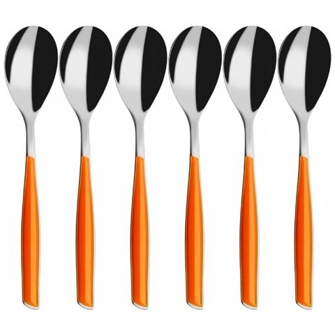 Servizio Posate 6 Pz. Cucchiaino Caffè ""glamour"" Orang - Foto 2