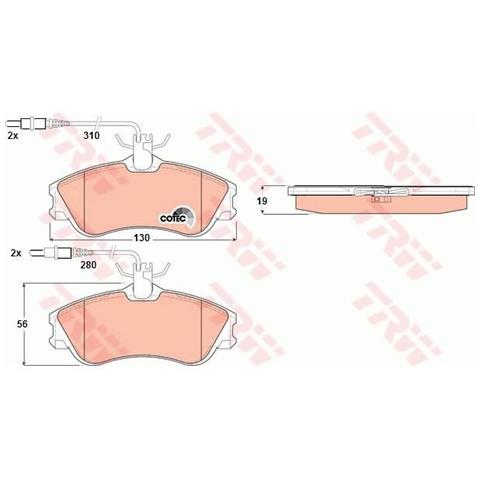 Kit Pastiglie Freno Gdb1260 - Foto 1