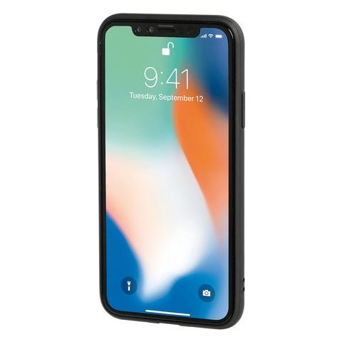 Duo Pocket, Cover Bicolore Con Inserti Metallici - Apple Iphone X - Nero / rosso - Foto 1