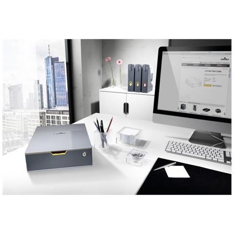 Cassettiera 1 Cassetto Colorato Varicolor1safe Grigio Durable - Foto 2