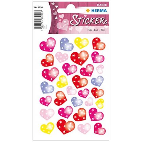 Love Liebe Sticker Autoadesivi Con Motivi D'amore Per San Valentino, Matrimonio, Fai Da Te, Scrapbooking O Come Regalo, 36 Adesivi Decorativi Permanente Cuori A Pois - Foto 1