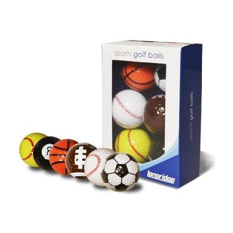 Novelty Golf Balls - Multi Sport (pacchetto Di 6)  - Foto 1