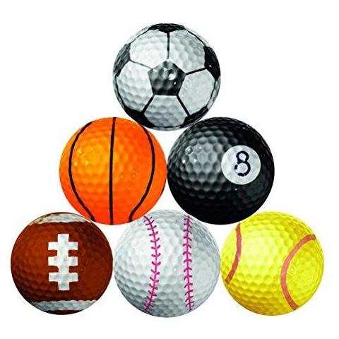 Novelty Golf Balls - Multi Sport (pacchetto Di 6)  - Foto 2