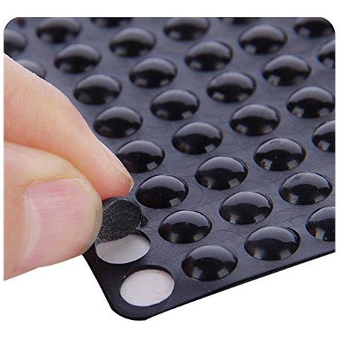 100 Feet Pezzi Di Gomma Cuscinetti Adesivi Buffer Pads Porta Paraurti Auto Stick Rumore Dampening Pads Small Black Soft Close Governo E Arredamento Paraurti 9 Millimetri Diametro X 3 Mm (nero)  - Foto 2