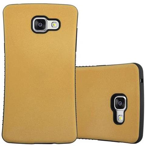 Custodia Compatibile Con Samsung Galaxy A5 2016 In Marrone Oro - Hard Case Coperchio Protettivo Small Waist Con Supporto In Gomma Antiscivolo - Foto 1