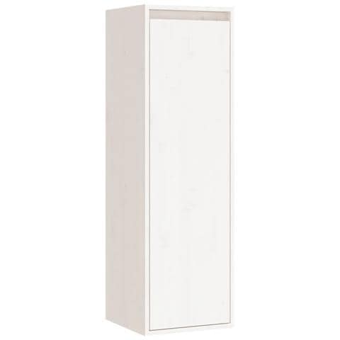 Pensile Bianco 30x30x100 Cm In Legno Massello Di Pino - Foto 1