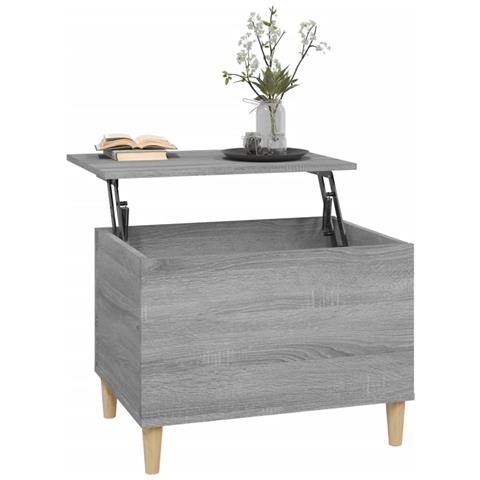 Tavolino Salotto Grigio Sonoma 60x44,5x45 Cm Legno Multistrato - Foto 2