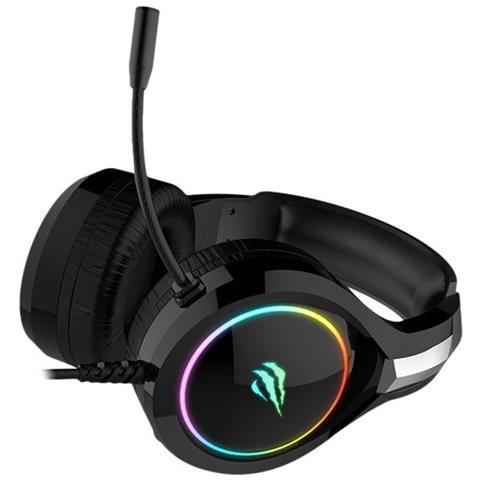 GAMENOTE HV-H2232D E-SPORTS Kabling Sort Headset Cuffie Cablato A Padiglione Giocare - Foto 1