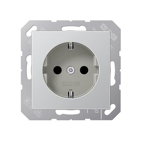A 1520 Al Tipo F (schuko) Alluminio Cassetta Di Scarico - Foto 1