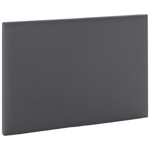 Testiera Aura Rivestita In Tessuto Grigio Scuro 90x60 Cm - Foto 1