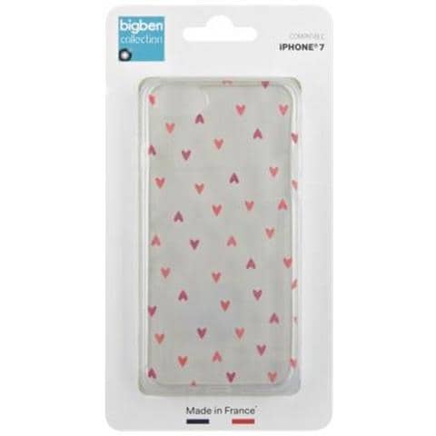 Cover Per Iphone Se 2020/8/7 Semirigida Cuoricini, Trasparente - Foto 2
