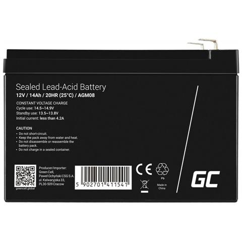 Batteria per Gruppo di Continuita VRLA 12V Colore Nero - Foto 2