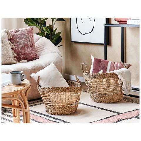 Set Di 2 Cestini Arowana Alghe Marine Naturale - Foto 1