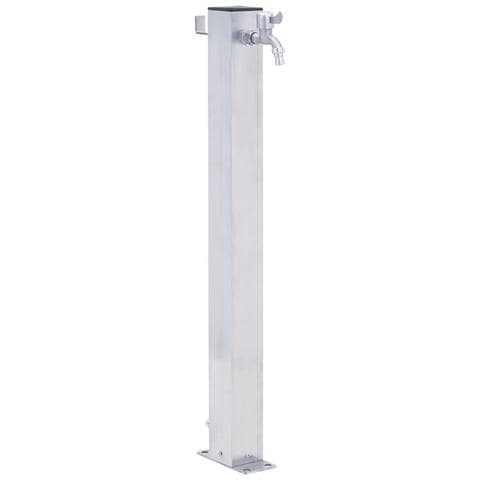 Colonna D'acqua Da Giardino 40 Cm Acciaio Inox Quadrato - Foto 1