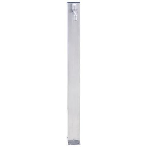 Colonna D'acqua Da Giardino 40 Cm Acciaio Inox Quadrato - Foto 2