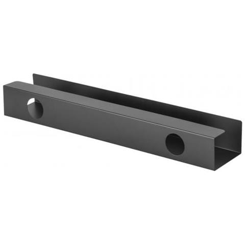 650863 Organizer Per Cavi Scrivania Pannello Passacavi Nero 1 Pz - Foto 2