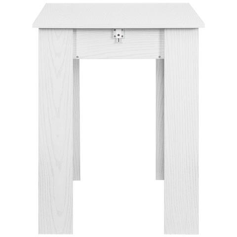 Tavolo Allungabile Cucina Sala Pranzo Da 90 A 120cm Bianco Frassinato Estensibile - Foto 2