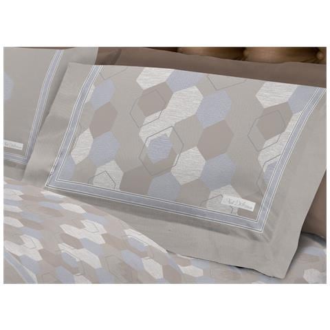 Completo Lenzuola Letto Calda Flanella 100% Cotone Disegno Bologna Piazza E Mezza Beige - Foto 5