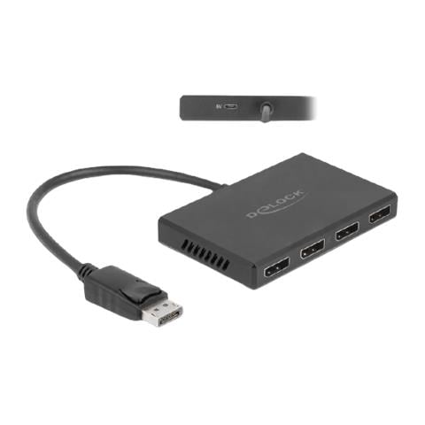 Splitter DisplayPort 1.4 1 x ingresso DisplayPort > 4 x uscita DisplayPort - Foto 1