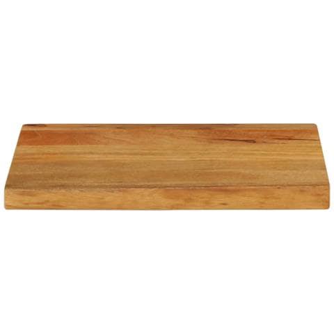 Piano Tavolo Bordi Vivi 50x30x3,8cm In Legno Massello Di Mango - Foto 3