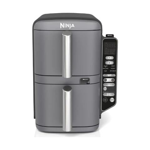 Friggitrice ad Aria Double Stack XL SL451EU Capacità 9.5 Litri 2470 Watt Colore Grigio - Foto 6