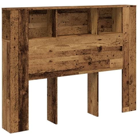 Testiera Contenitore Legno Antico 140x18,5x102,5 Cm Truciolato - Foto 2