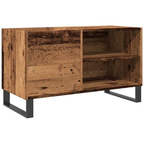 Mobile Porta Dischi Legno Antico 84,5x38x48cm Legno Multistrato - Foto 2