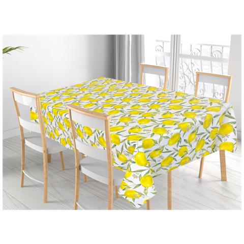 Tovaglia Per Salotto Cucina Tavolo 100% Cotone Made In Italy Peschiera Rp 140x140 Peschiera - Foto 1