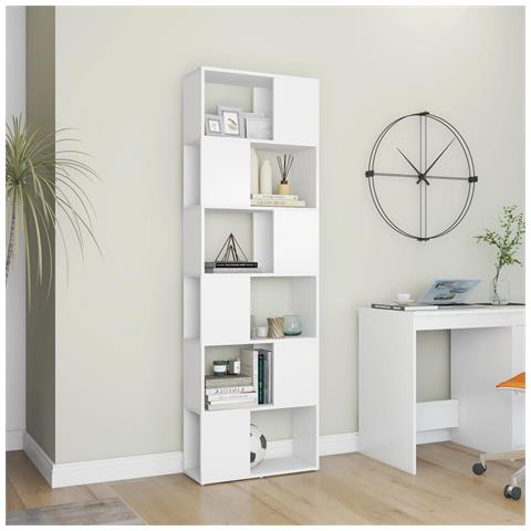 Libreria /divisorio Bianco 60x24x186 Cm - Foto 2